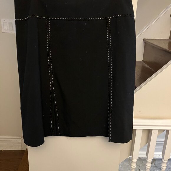 Black Skirt with White Stitching - Picture 4 of 10